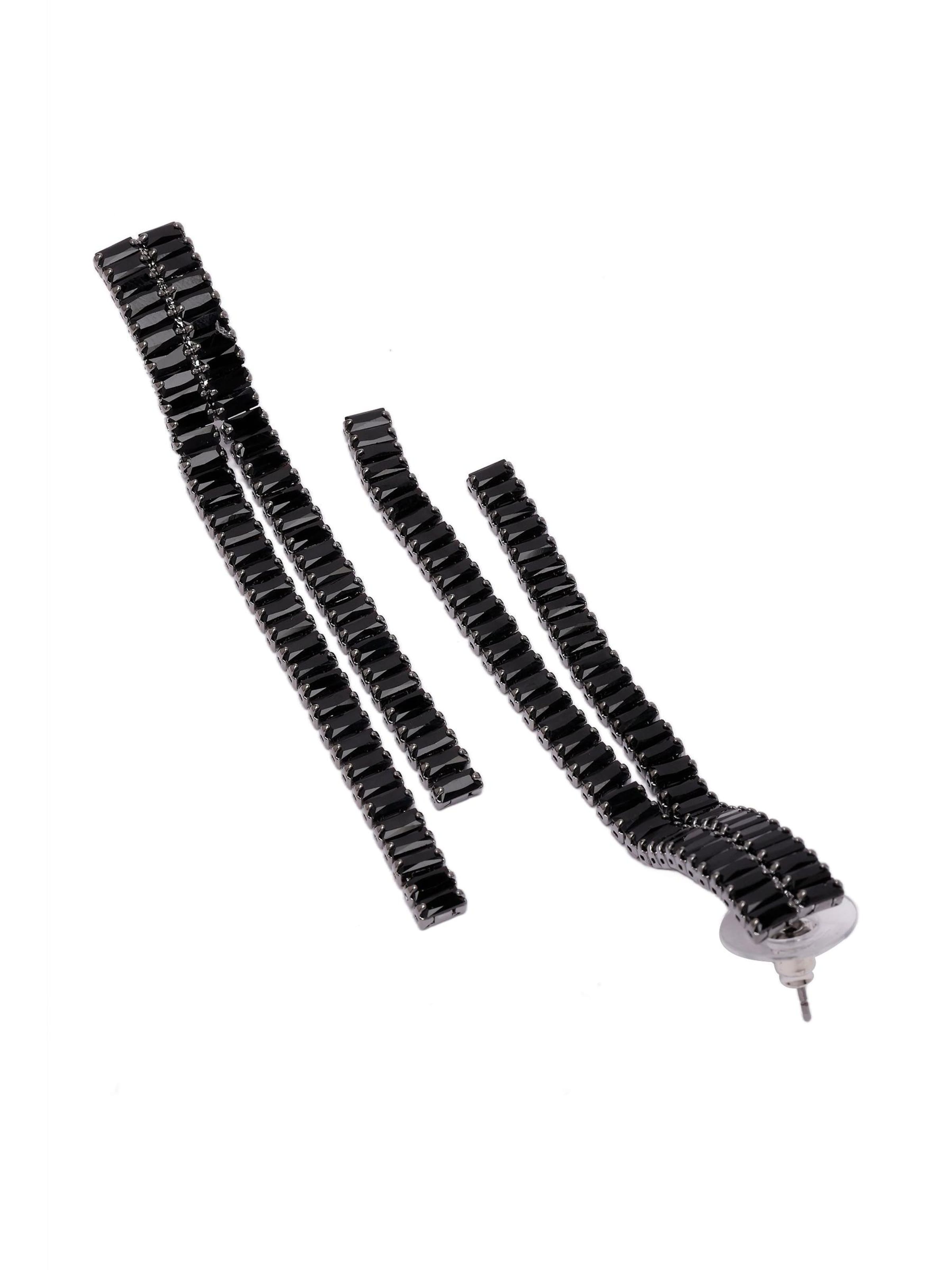 AVANT-GARDE PARIS - Pendientes 'Terezaia' en negro