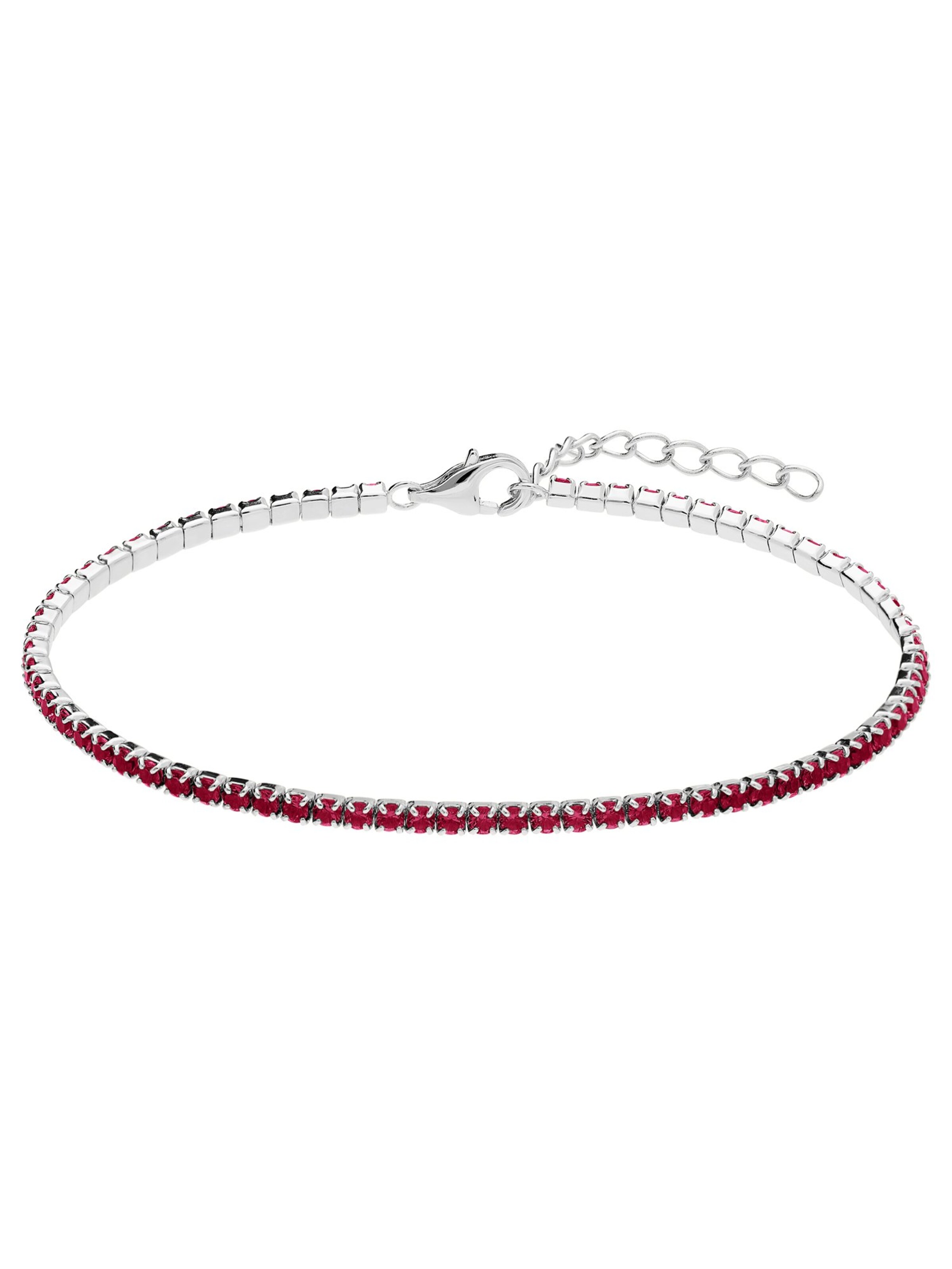 Lucardi Bracelet 'Klassisch' in Red: front