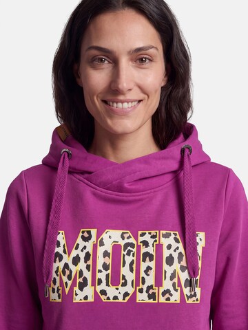 salzhaut Sweatshirt 'Sünn - Moin' in Lila: voorkant
