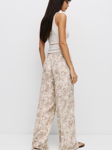 Largi Pantaloni de la Pull&Bear pe maro