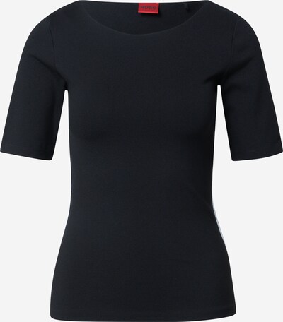 HUGO Koszulka 'Darvela' w kolorze czarny / białym, Podgląd produktu