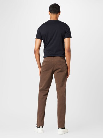 JACK & JONES Tapered Παντελόνι τσίνο 'STACE HARLOW' σε καφέ