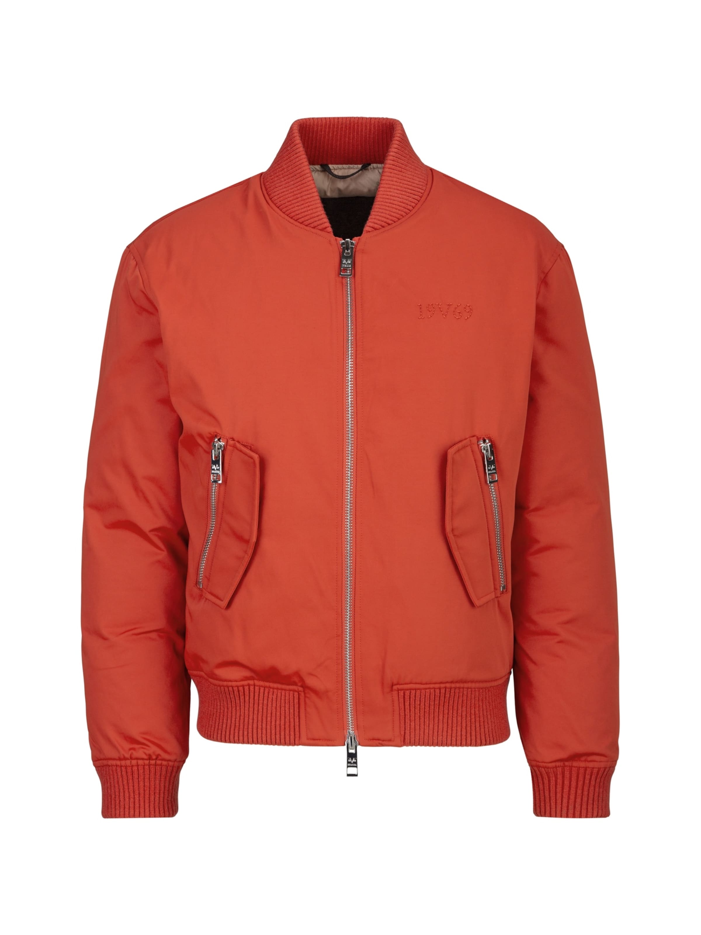 19V69 ITALIA Jacke 'Camillo Street' in Orange: Vorderseite