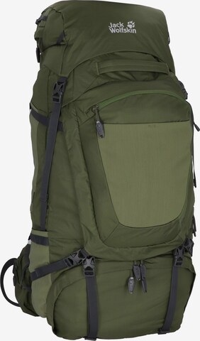 JACK WOLFSKIN Sports Backpack 'Denali' in Green