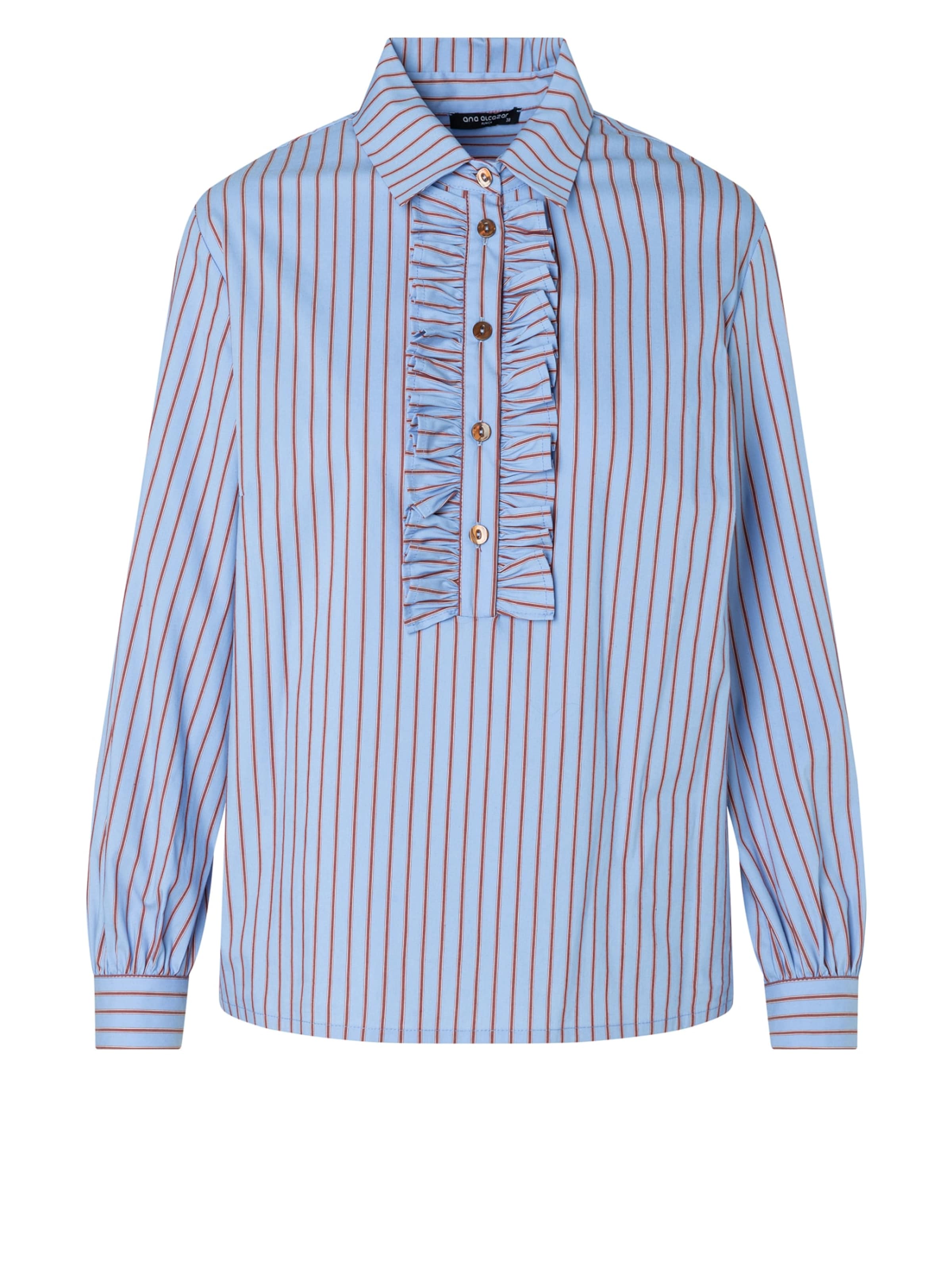 Ana Alcazar Blouse 'Evamoris' in XS in Light blue / Blood red, Item view