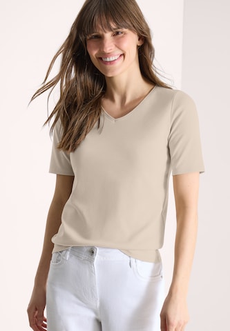 CECIL T-Shirt in Beige: Vorderseite