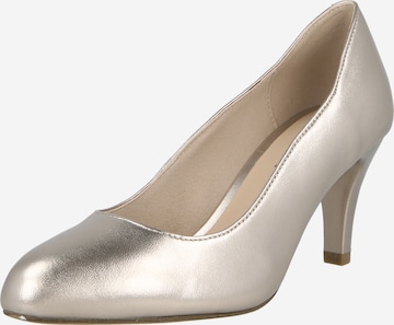 Pumps de la CAPRICE pe auriu: față