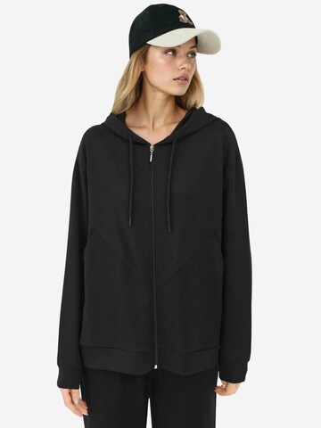 Veste de survêtement Hiccup en noir : devant