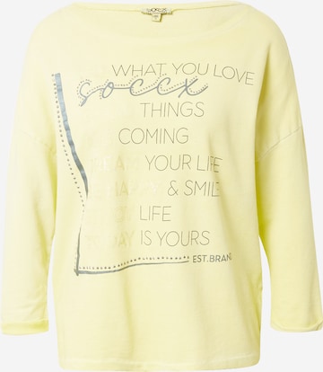 Soccx Sweatshirt in Geel: voorkant