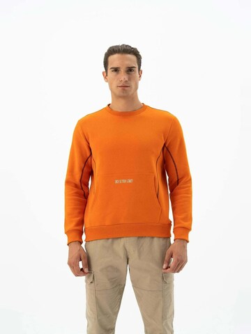 Sweat-shirt Arma en orange : devant