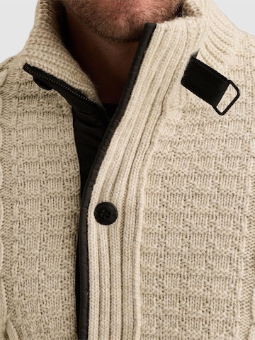 Giacchetta 'Woolblend cardigan with cable pattern' di PME Legend in beige