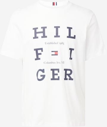 T-Shirt TOMMY HILFIGER en blanc : devant