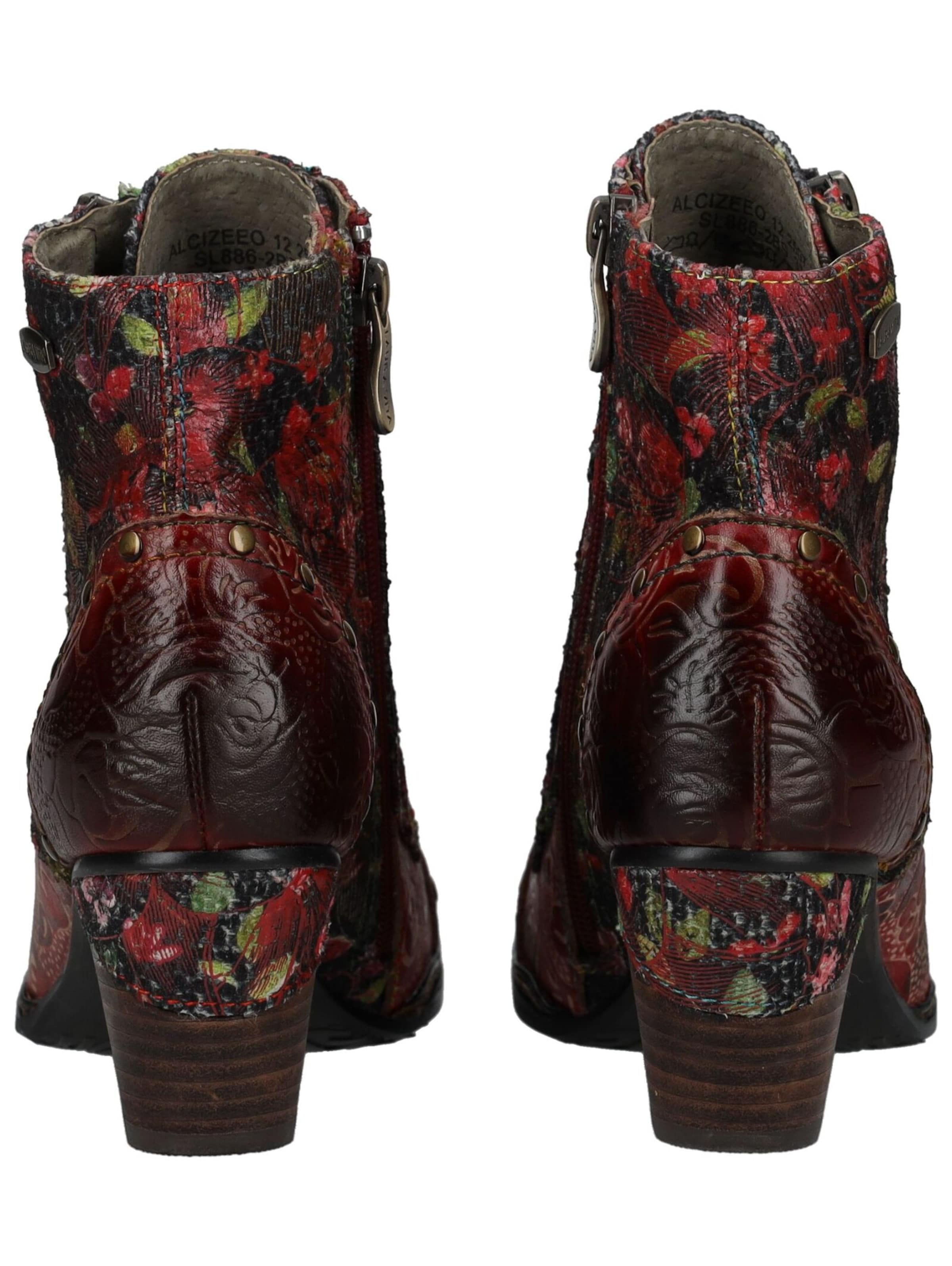 Bottines à lacets Laura Vita en rouge