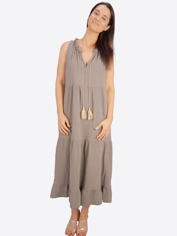 Robe d’été 'Viola' Seasons of April en marron