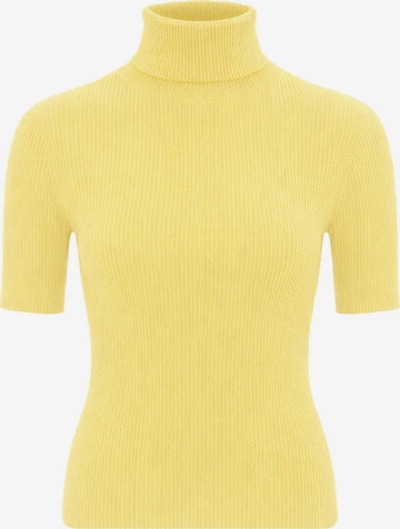 Pull-over PANTHEROAR en jaune : devant