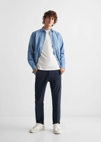 MANGO TEEN Slim fit Pants 'Chinoa' in Blue