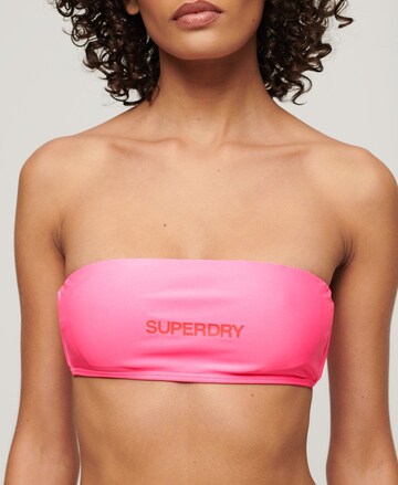 Superdry Bandeau Bikinitop in Roze