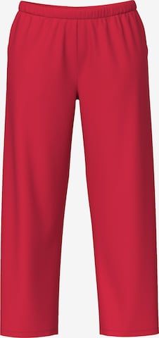 Pantalon de pyjama Ulla Popken en rouge : devant