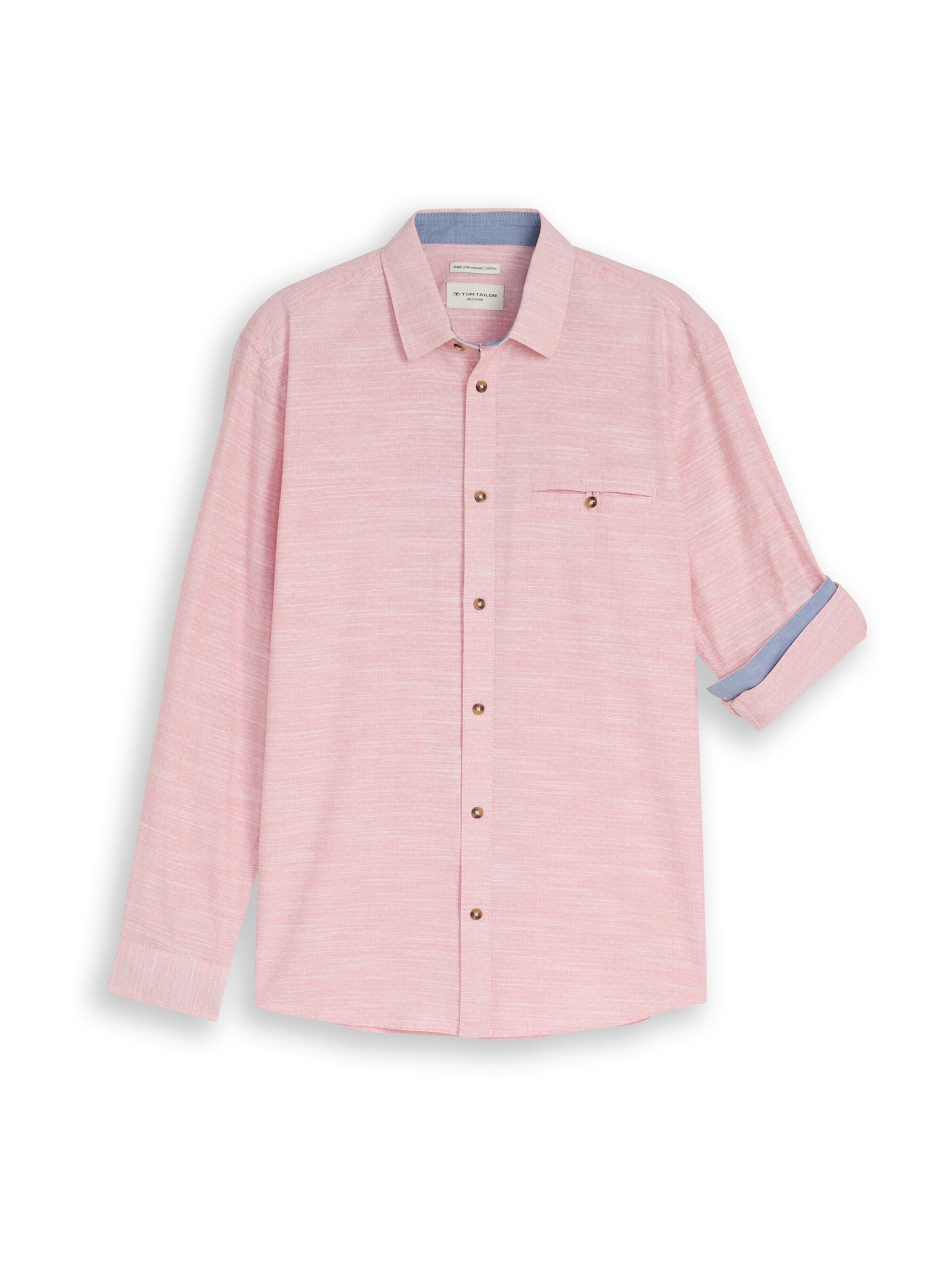 TOM TAILOR Košeľa - Červená: predná strana