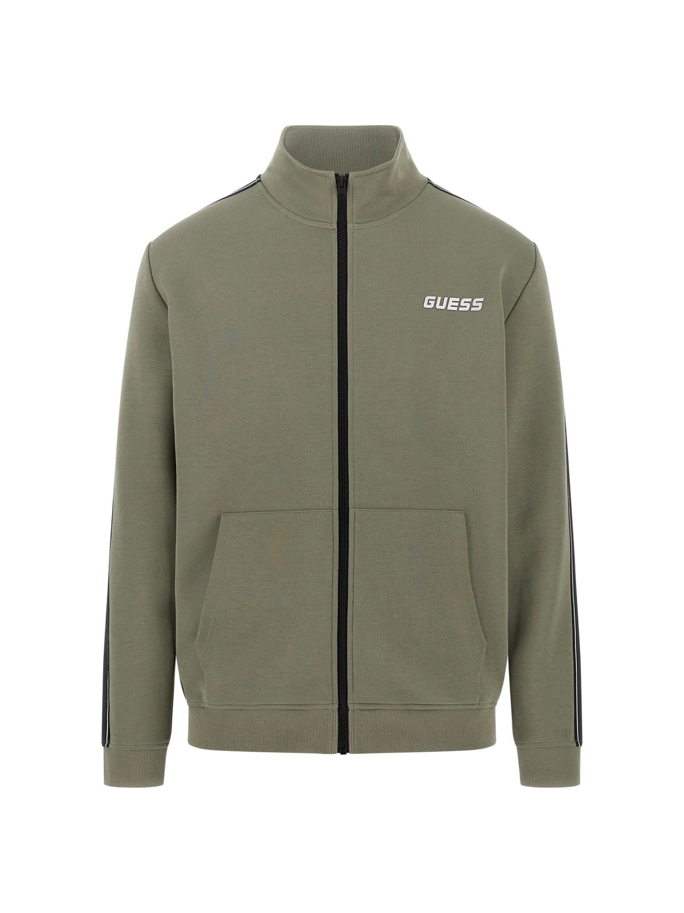 GUESS Athletic Sweatshirt 'Mickey' in Green: front