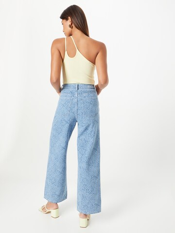 Gestuz Wide leg Jeans 'Abril' in Blue