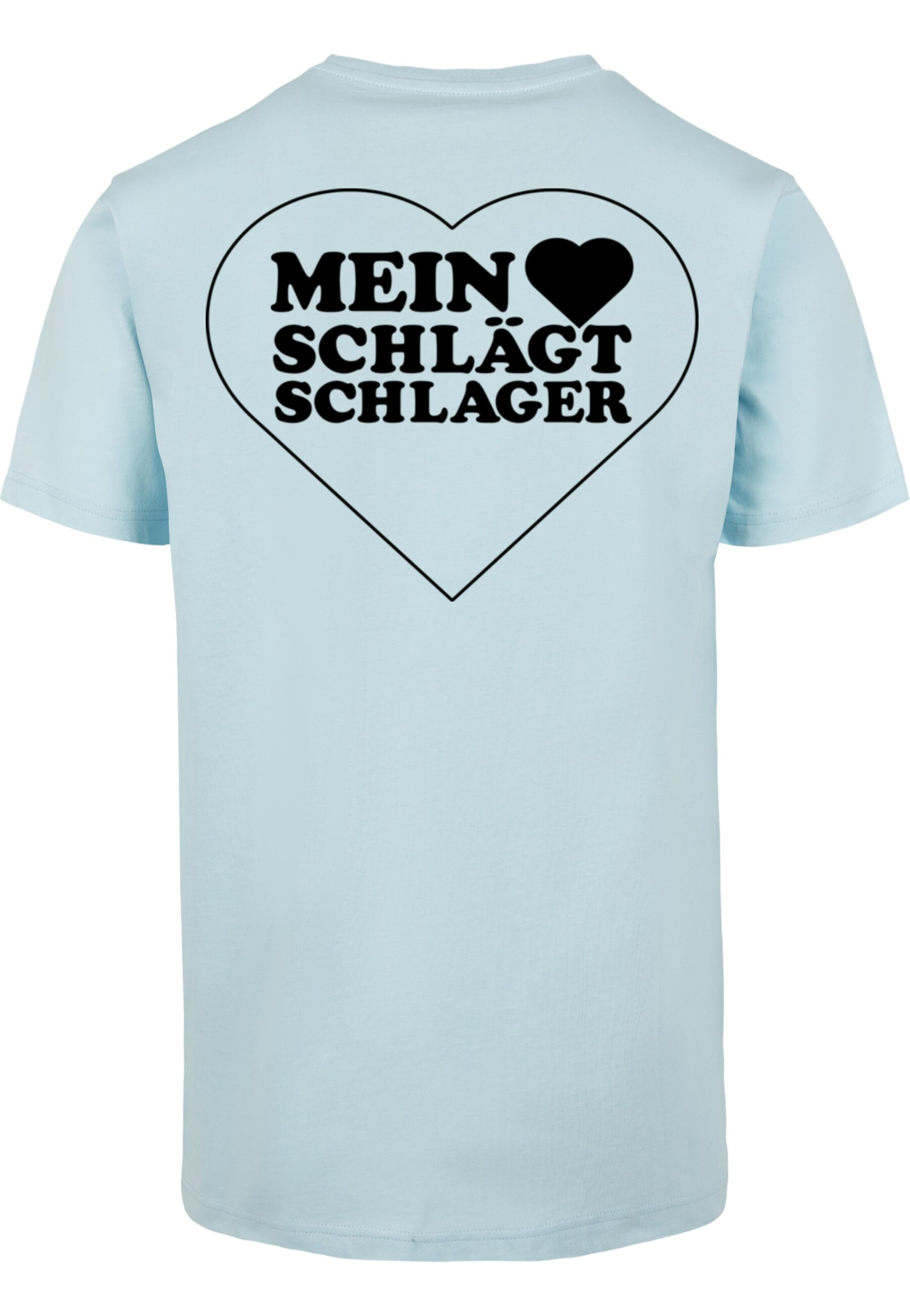 Merchcode Shirt 'Herz' in Blauw