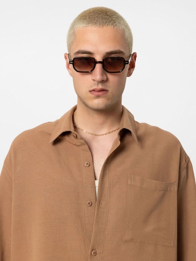VAMOS CLO Button Up Shirt 'Bouvardia' in Brown, Item view
