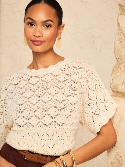 love & roses Pullover i creme, Produktvisning