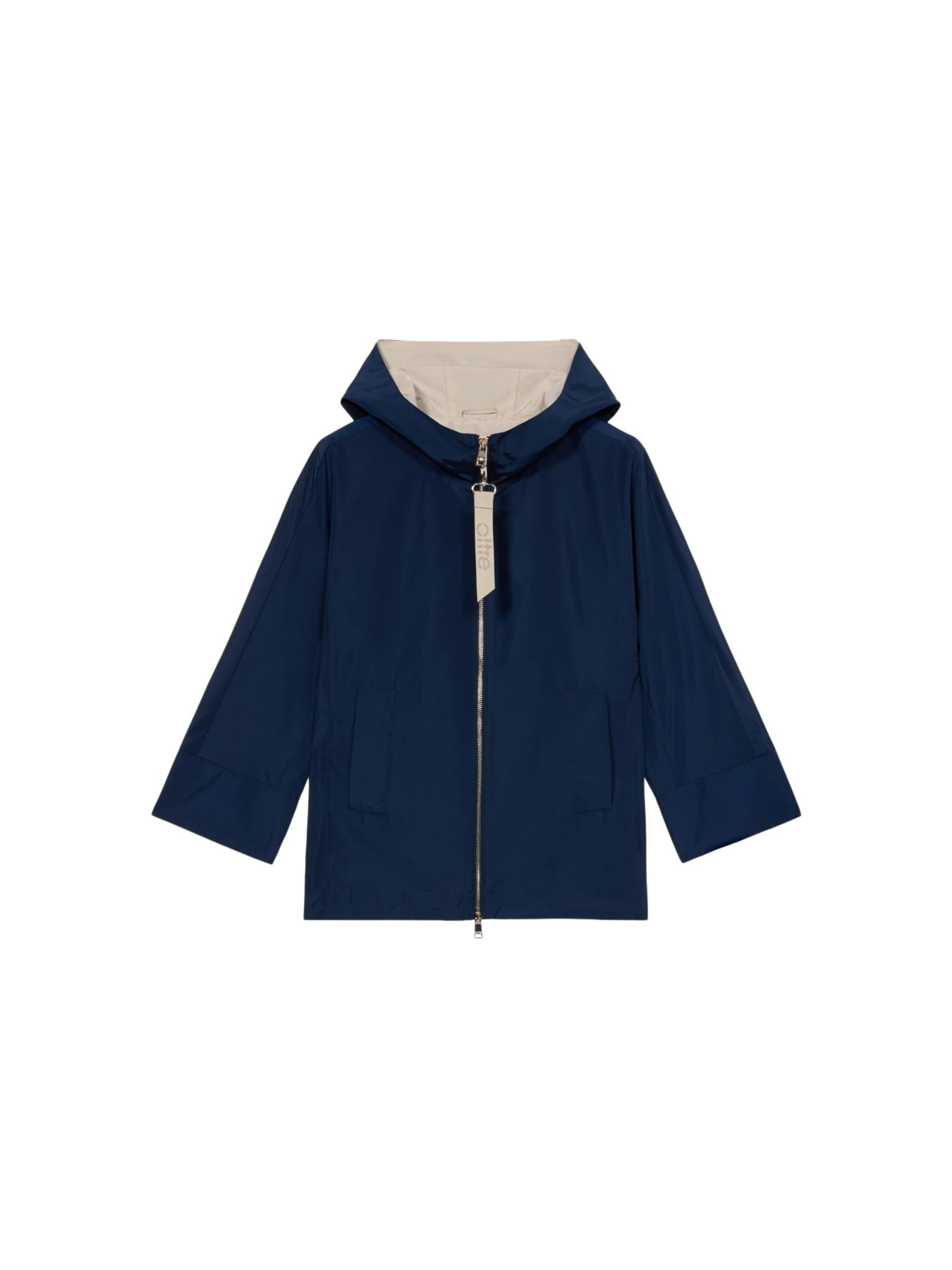 Cappotto invernale di oltre in blu: frontale