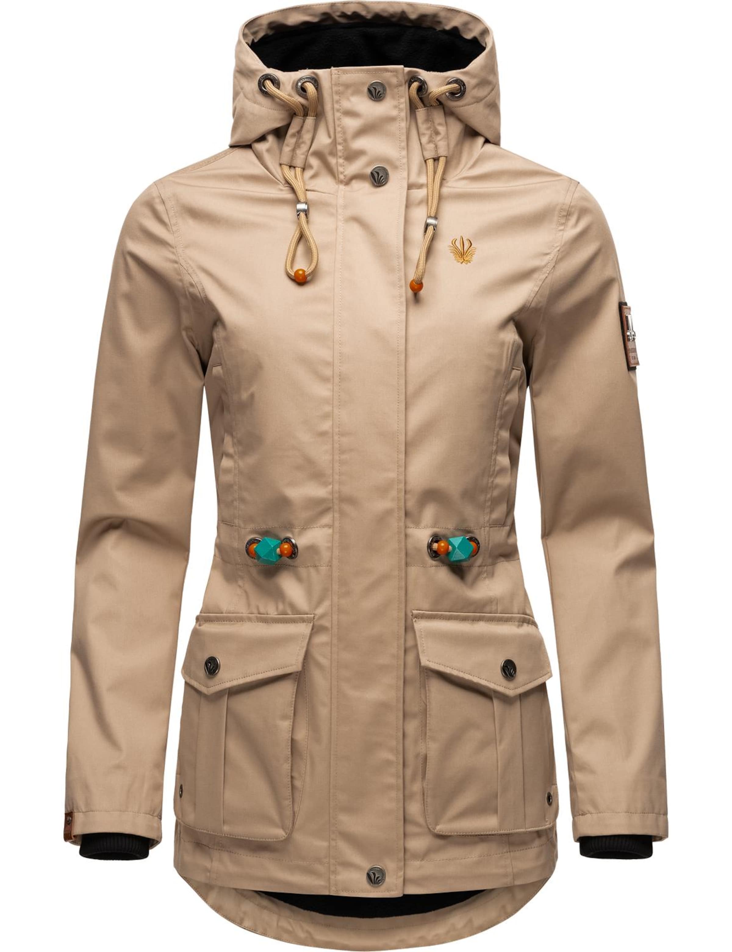 MARIKOO Φθινοπωρινό και ανοιξιάτικο μπουφάν 'Babetaa' σε μπεζ