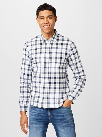 BLEND Regular fit Button Up Shirt in Blue: front