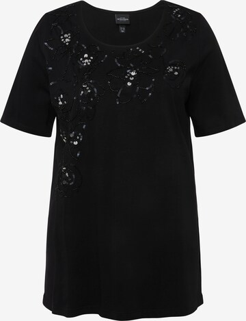 T-shirt Ulla Popken en noir : devant