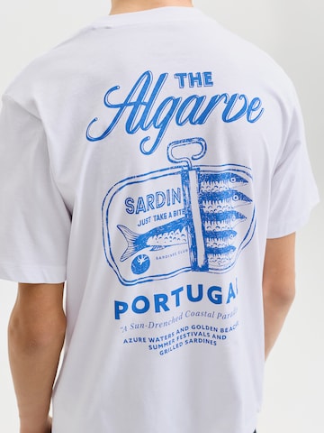 Jack & Jones Junior T-shirt 'JORVacation' i vit