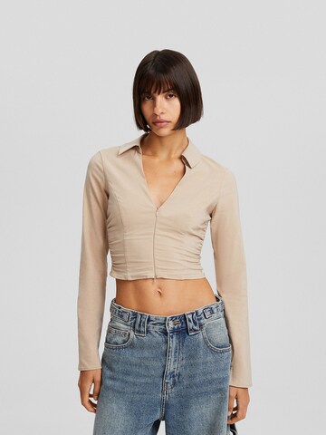 Bershka Bluse i beige: forside