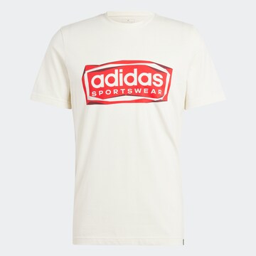 ADIDAS SPORTSWEAR - Camiseta funcional en blanco: frente