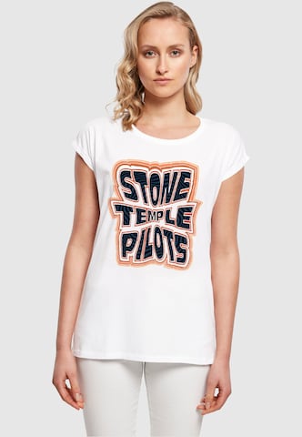 Merchcode Shirt 'Stone Temple Pilots' in Wit: voorkant
