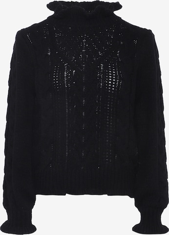 Pull-over faina en noir : devant