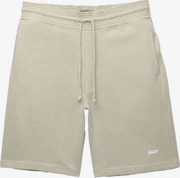 Pull&Bear Regular Housut 'STWD' värissä vihreä: etupuoli