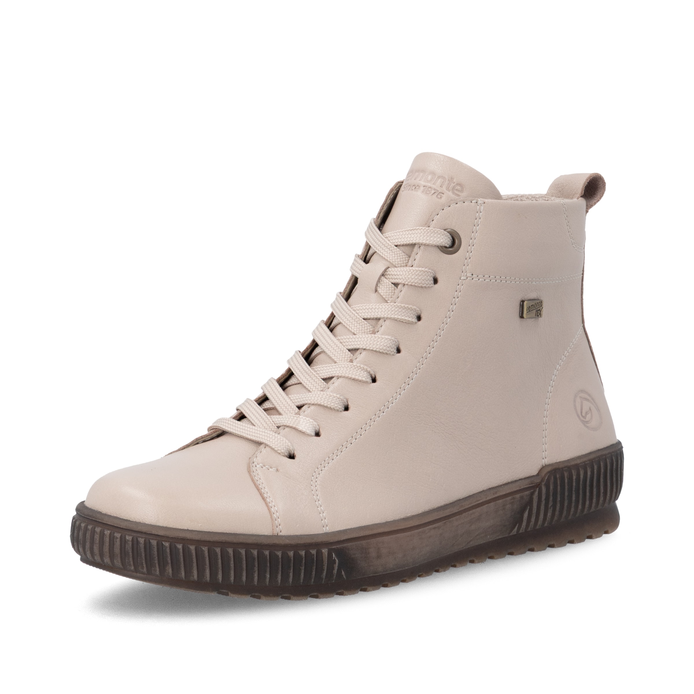 Bottines à lacets REMONTE en beige : devant