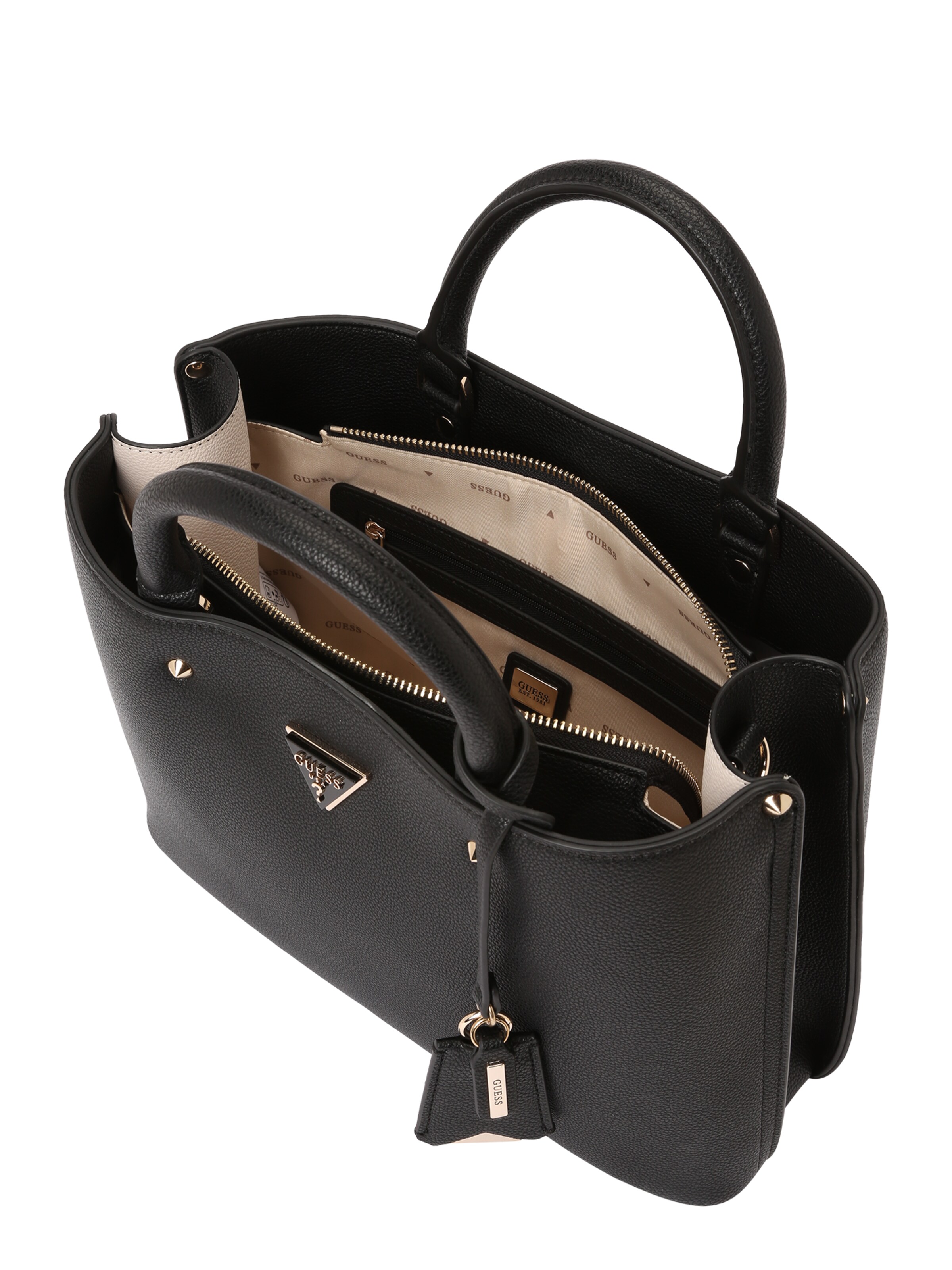Sacs à main 'MERIDIAN II GIRLFRIEND SATCHEL' GUESS en noir