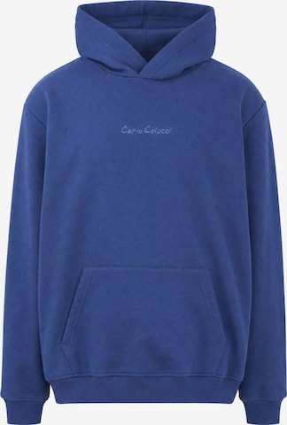 Carlo Colucci Sweatshirt ' Framba ' in Blauw: voorkant