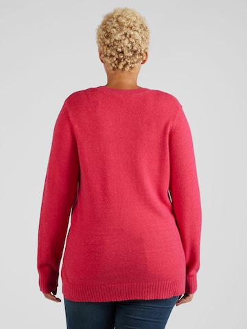 Vila Curve Sweater in Pink