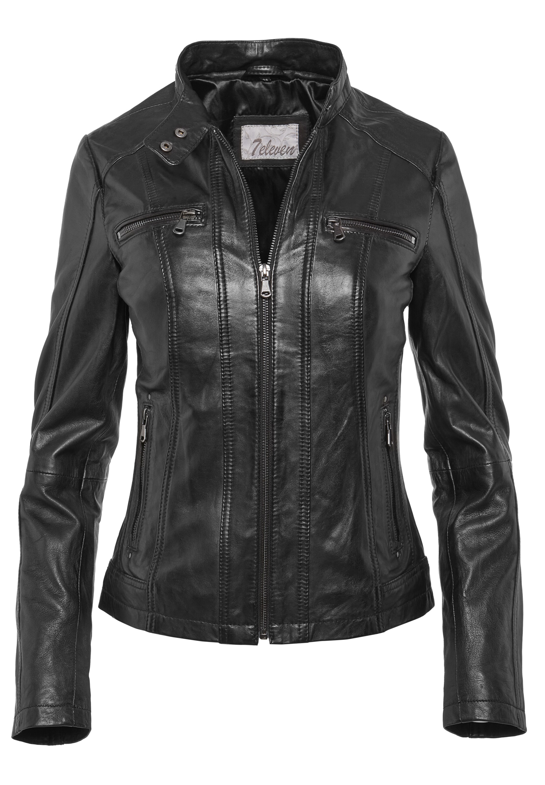 Veste mi-saison 'SECatia' 7ELEVEN en noir : devant