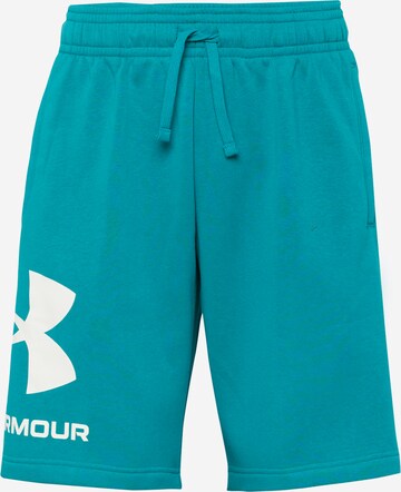 Regular Pantalon de sport 'Rival' UNDER ARMOUR en bleu : devant