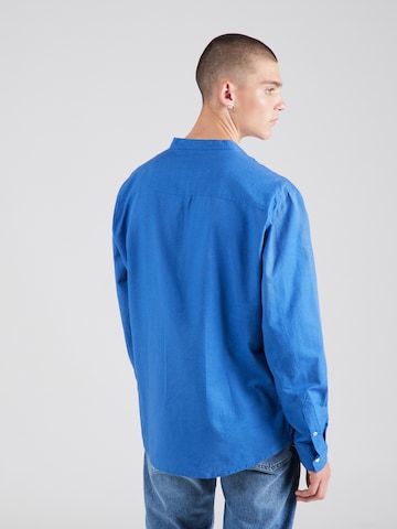 BLEND Regular fit Button Up Shirt in Blue