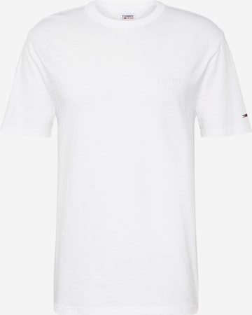 T-Shirt Tommy Jeans en blanc : devant