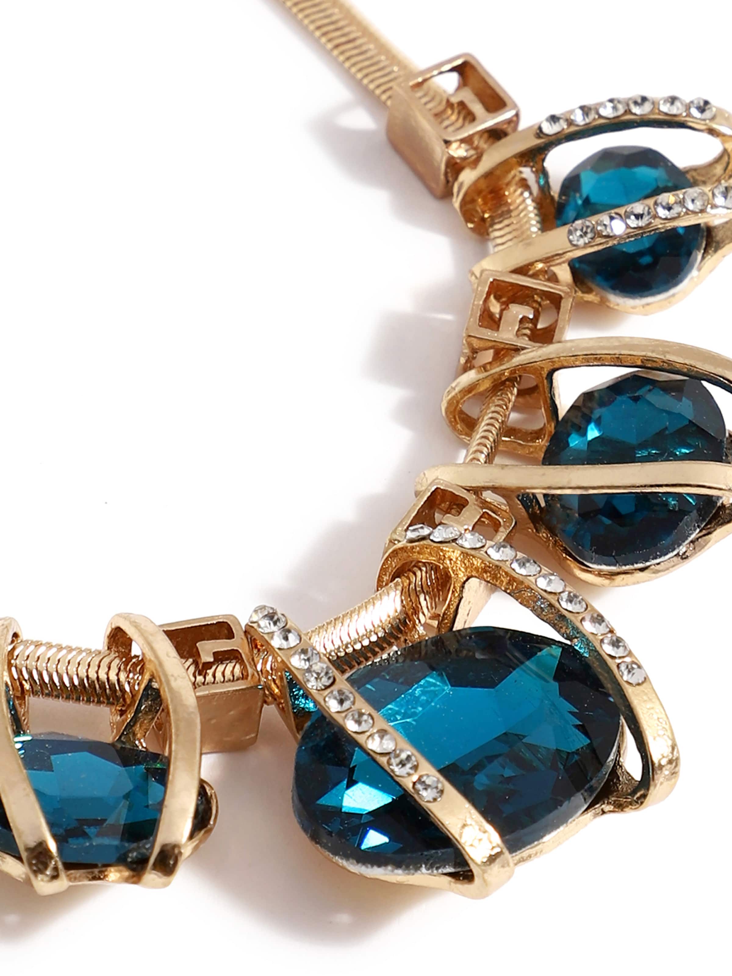 SOHI Łańcuszek 'Anadi' w kolorze niebieski