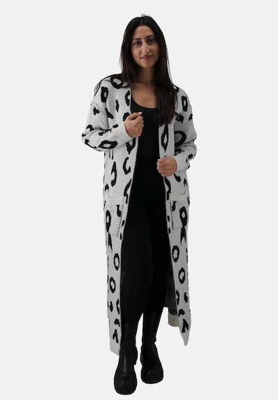 Cappotto in maglia Elara di colore nero / bianco, Visualizzazione prodotti