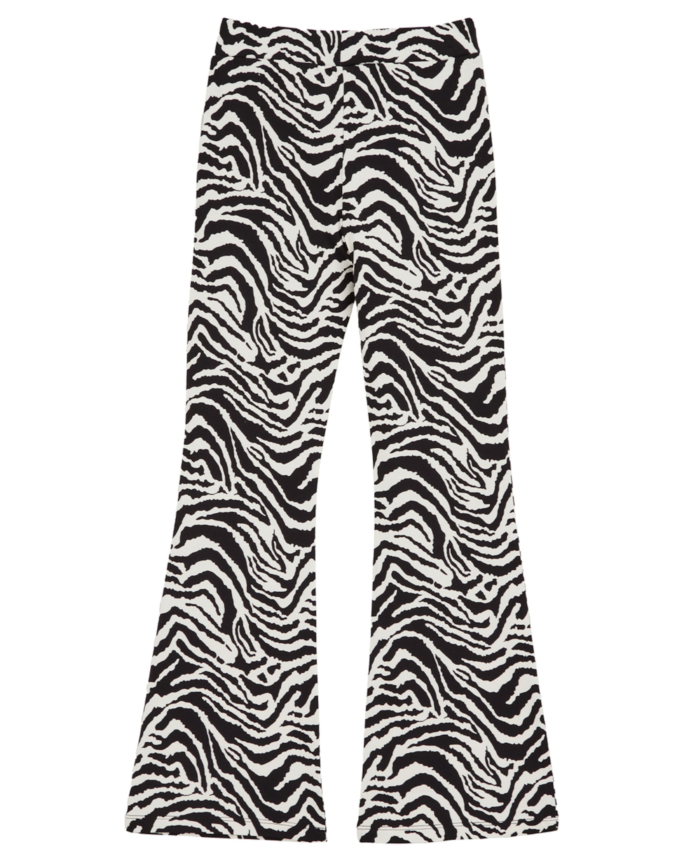 WE Fashion Flared Leggings in Black: front