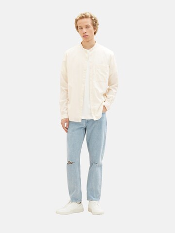 TOM TAILOR DENIM Rovný strih Košeľa - Biela